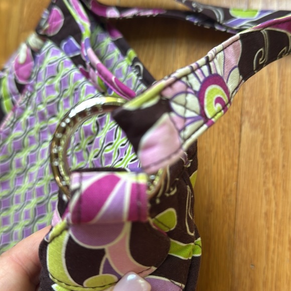 VERA BRADLEY RETIRED PURPLE PUNCH SADDLE BAG - Picture 8 of 8